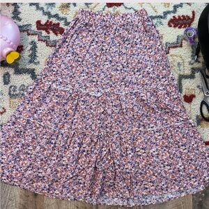 •SHEIN Floral Maxi Skirt•